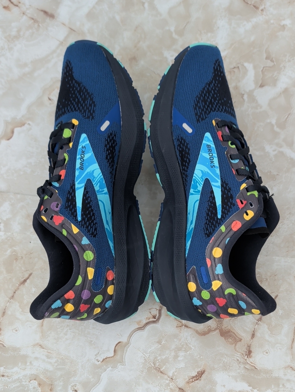 Brooks Men s Blue Multi-Color Running Sneakers Sz 8 - Picture 8 of 13